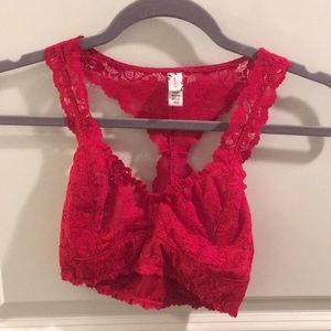 Red bralette